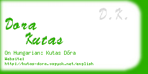 dora kutas business card