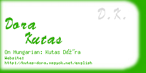 dora kutas business card